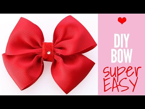 How to Make a Bow out of Ribbon, DIY Hair Bows, Hair Accessories, EASY Bow Tutorial
