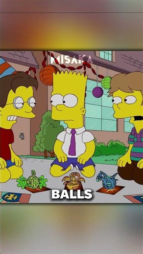 Bart met the Bakugan #simpsons