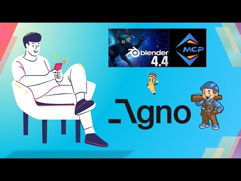 BLENDER MCP + AGNO || Integrate MCP servers with custom AI Agents ||For Free using gemini-2.0 Models