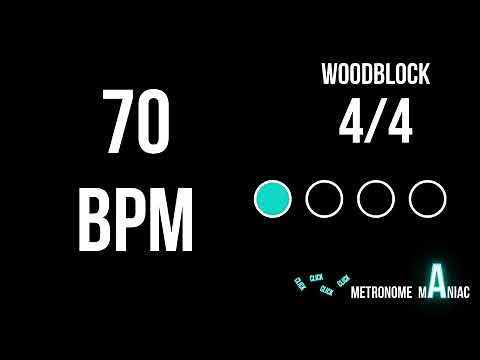 Metronome 70 BPM 4/4 - Woodblock