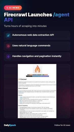 Firecrawl Agent JUST Launched