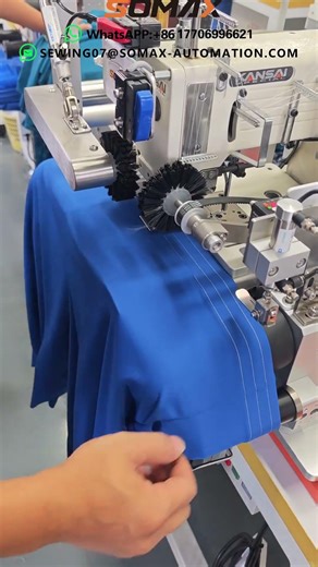 SM-10 Auto multi-needle machine #sewing #automatic #foryou #garments #fashion #somax #foryoupage