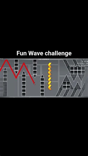 \\\\Fun wave Challenge // BY: Hexagon #geometrydash #dothingsyoudontwanttodo #geometrydash #gaming