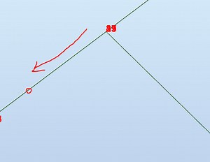 Move a node along a line
