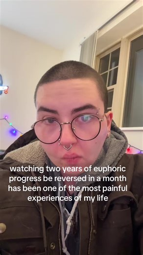 I thought I understood the importance of HRT pre-transition, but now not only do I truly see how life changing it is, I now know for a fact that this is not optional or purely cosmetic. This is life saving medication and being forced to go without it is inhumane. #fyp #trans #nonbinary #lgbt #ftm