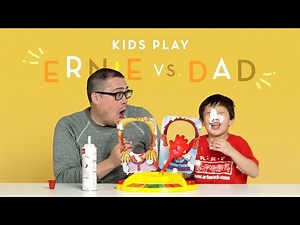 Ernie vs. Dad | Kids Play | HiHo - Videos For Kids