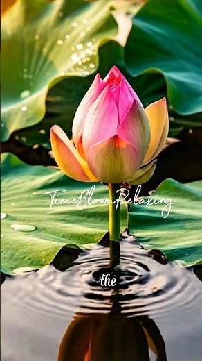 The Bloom of Serenity 🌸 | Peaceful Lotus Timelapse | Relaxing 4K Nature Short #timebloomrelaxing