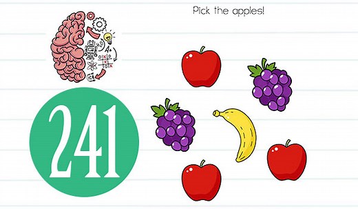 Brain Test Level 241 (NEW) Pick the apples