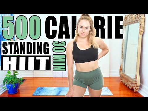 500 CALORIE WORKOUT in 30 MIN | No Repeat STANDING ABS + CARDIO (No Jumping, No Equipment Home HIIT)