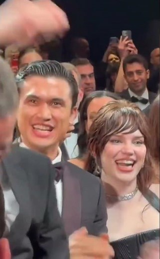 Charles Melton and Sophie Thatcher hold back tears as Private Hell earns 12-minute standing
