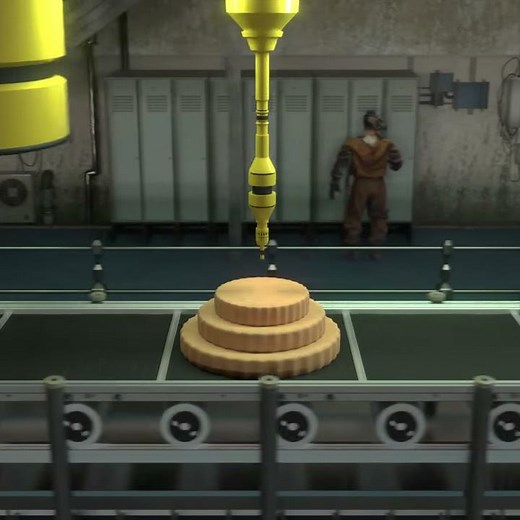 Blender Animation - Birthday Cake Factory