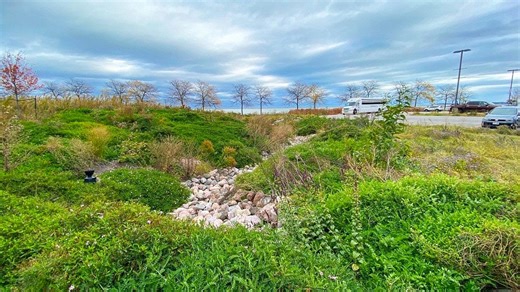 What is the green infrastructure in Milwaukee, and how does it work?