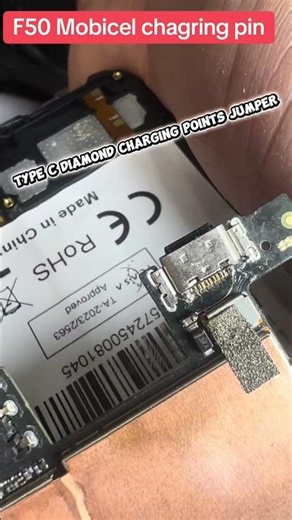 Mobicel F50 Charging Pin Jumper Fix | Phone Not Charging Solution #shorts