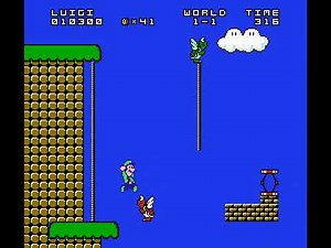 Luigi and the New Quest (SMB Hack) - World 1-1