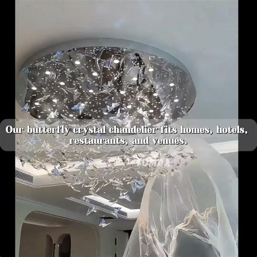 TOMAX Dropshipper Partner I Crystal Butterfly Chandelier Premium lighting