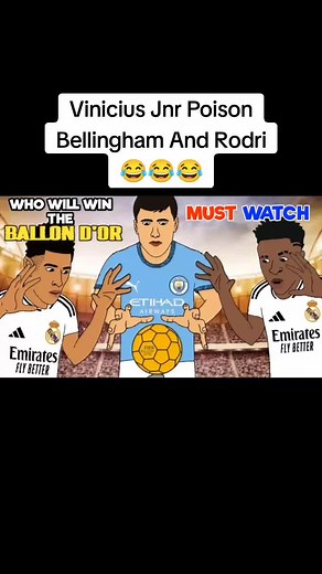 Vinicius Jr Poison Bellingham And Rodri: Football Animation