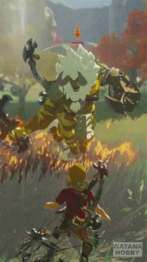When the Cucco Army Dares to Fight a Golden Lynel 🐔🔥 #zelda #zeldabotw #cucco #Lynel #funny #game