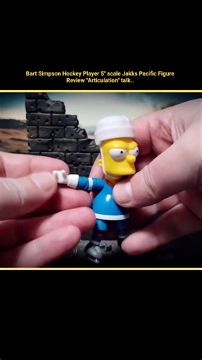 Bart Simpson Hockey Player Jakks Pacific 5" Figure Review Video #remix #shorts clip