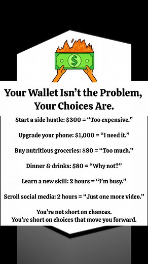 Start a side hustle: $300 = “Too expensive.” Upgrade your phone: $1,000 = “I need it.” Nutritious groceries: $80 = “Too much.” Dinner & drinks: $80 = “Why not?” Learn a new skill: 2 hours = “I’m busy.” Scrolling social media: 2 hours = “I’ll stop soon.” The truth? You don’t lack time or opportunities — you just haven’t chosen the ones that change your life. And if you’re a working parent trying to earn extra income without sacrificing more time away from your family… affiliate marketing is one o