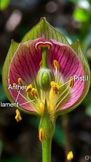 Flower Structure#angiosperm#sexual reproduction in flowering plants#education #science