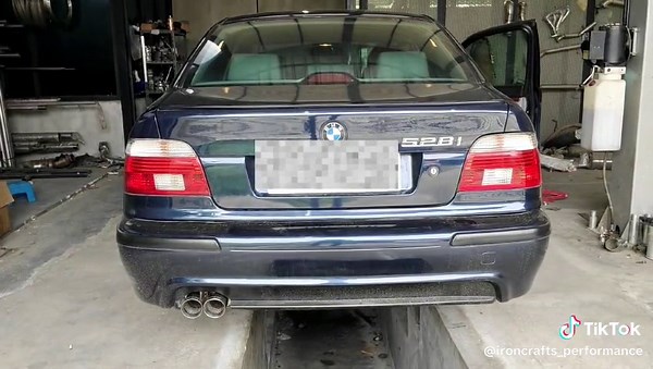 BMW E39 528i with Ironcrafts Exhaust System