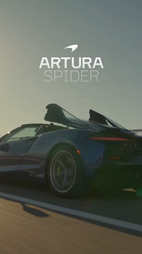 The Artura Spider roof retracts at speeds of up to 50km/h (31mph). Intoxicating open-air exhilaration is just seconds away. #McLarenArutraSpider #ArturaSpider #McLarenAuto #McLaren | McLaren Automotive – The Official Page