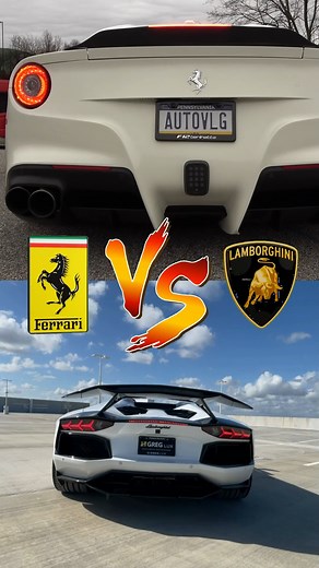 68K views · 1.5K reactions | V12 battle, Ferrari or Lambo ? #fiexhaust #V12 #Ferrari #F12 #lamborghini #aventador #italiancars #exoticcars #soundcheck #sound #music #exhaust #catback #catless #carsoffacebook AutoVlog | Frequency Intelligent Exhaust - Fi Exhaust | Facebook