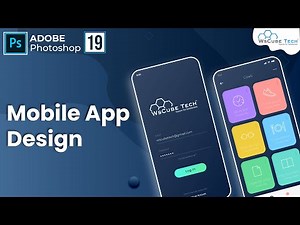 How to Create Mobile App Design in Photoshop| Website Design - #5 | Photoshop Tutorial #19