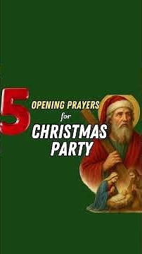Opening Prayers for Christmas Party 🙏 Prayers before Christmas Party Celebration