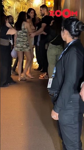 Disha Patani SIZZLES in a nude bodycon dress as she arrives to party with rumoured BF🔥 | #shorts