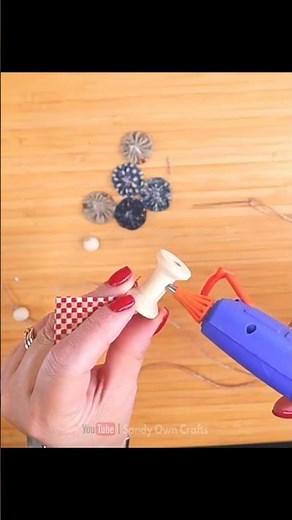 Beautiful wooden spool craft