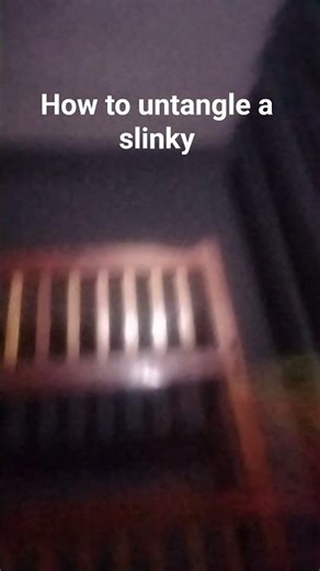 how to untangle a slinky