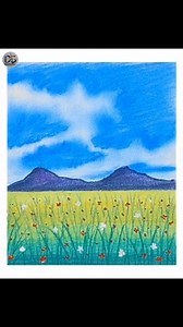 Beautiful scenery by Soft Pastel #scenery #drawing #softpastels | Drawing Book