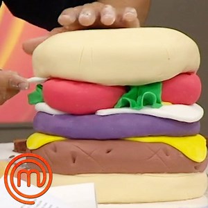 4.3M views · 21K reactions | Have you ever seen a hamburger shaped cake?!   | MasterChef World | Facebook