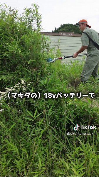 最強の草刈り機？いいえ、違います #草刈り #米農家 #マキタ #農家の日常 #岐阜県