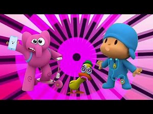 POCOYO EM FIVE LITTLE MONKEYS ON THE BED || 동요와 어린이 노래- Kids song