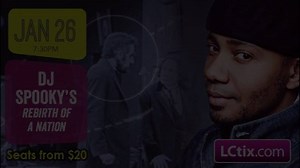 DJ Spooky hits the LC Jan 26 with his film "Rebirth of a Nation." Through the art of remixing, DJ Spooky transforms the racist film "The Birth of a Nation" into a powerful expression of civil rights and freedom. Check it out. http://www.lctix.com/dj-spooky-rebirth-of-a-nation | The Lincoln Center