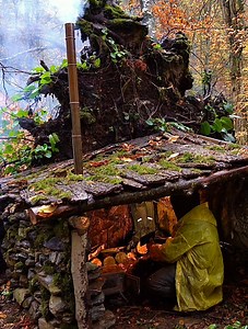 4.6M views · 47K reactions | I was caught in the storm and rain deep in the forest. I took shelter under a tree and built a shelter. #rain #wildlife #adventure #camping #diy #nature #asmr #bushcraft #survival #fblifestyle | HK Outdoors | Facebook