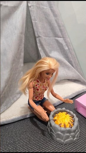 Barbie's Cozy Camping Night 🔥🏕️ | Real-Life Barbie Doll Adventure