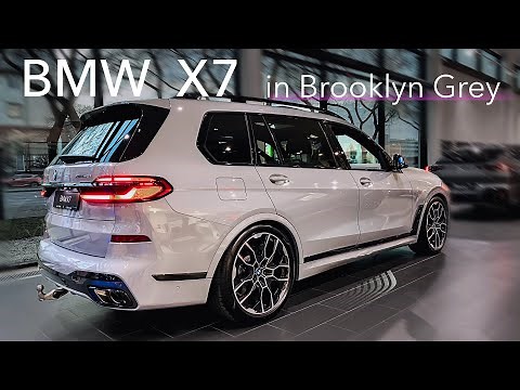 2025 BMW X7 in Brooklyn Grey. The Ultimate Luxury SUV. Exterior and interior in details
