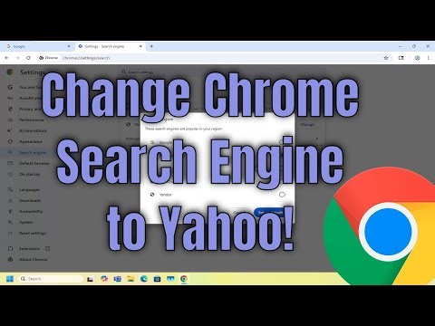 How To Change Google Chrome Search Engine to Yahoo! [Guide]