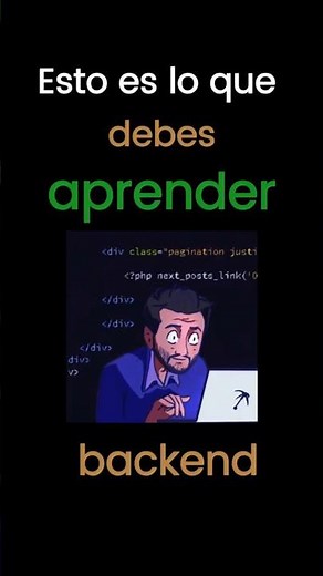 ¿Qué debes aprender para empezar como desarrollador backend? #tips