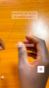 15K views · 383 reactions | A SIMPLE TUTORIAL ON HOW TO CREATE 3D PEARL FLOWER. Part 1 Kindly watch the full tutorial on my timeline (Jolard beading page) You can use this to embellish you or your client’s garment, turban…. Happy learning ✌✌ Olaronke Bello Soniran your fabric beading tutor. Jolard beading | Jolard beading | Facebook