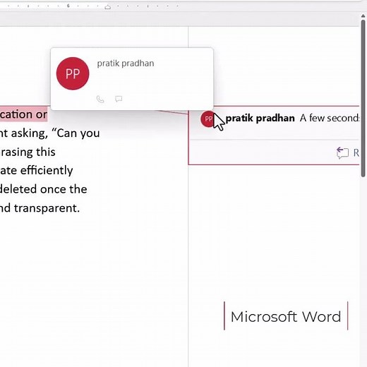 Microsoft Word Commenting on Documents