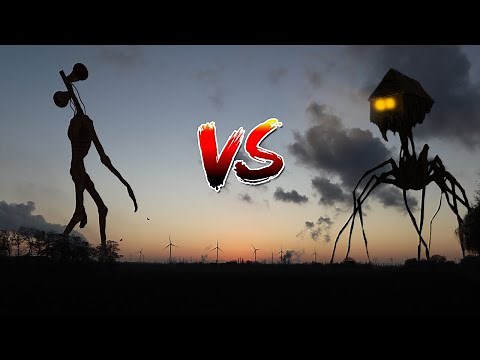 Siren Head VS House Head CAUGHT ON CAMERA..!