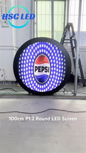 100cm P1.2 Round LED Screen #hscled #hscleddisplay #leddisplayfactory #ledscreenfactory #ledpanel