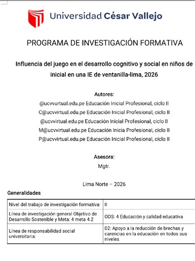 #tif #metodologia #ucv #upn #utp