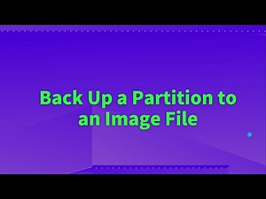 Back Up a Partition to an Image File