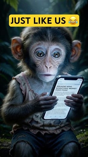 Monkey Using Phone…😱 #shorts