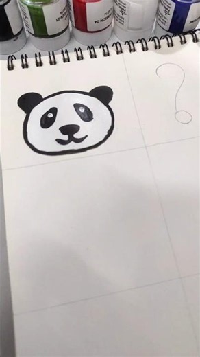Cute Panda 🐼 painting emoji #art #emoji #trending #shorts #drawing #panda